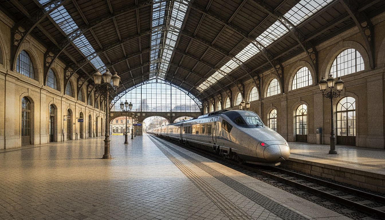 Gare de Lisbonne Santa Apolónia, terminus des trains longue distance en provenance de Porto